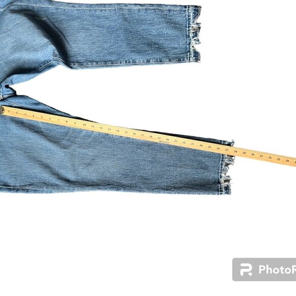 Madewell The High rise Slim Crop Boyjean Casual women’s blue jeans. size 30 - Picture 7 of 10